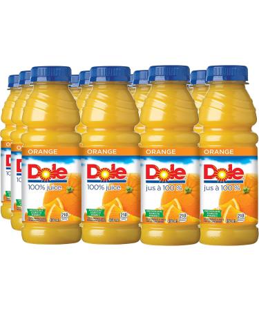 Dole 100% Orange Juice from Concentrate 450 ml Bottles 12 Pack - Buy Online on GoSupps.com