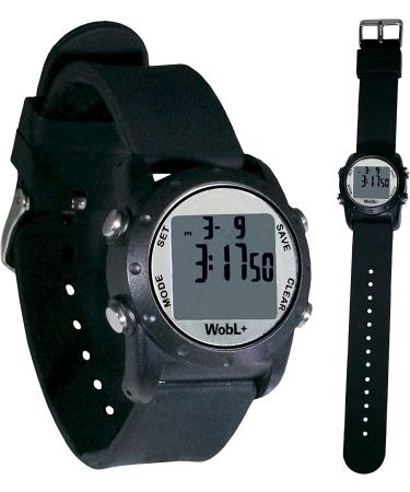 WobL Waterproof Vibrating Alarms Countdown Timer Wristwatch - Black - Buy Online on GoSupps.com
