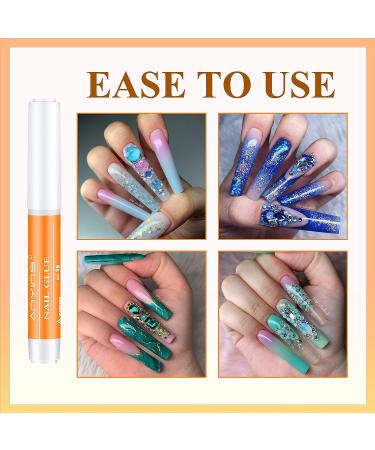 ANYINS Nail Glue 10PCS - Strong Adhesive for Press on Acrylic Nails - Buy Online on GoSupps.com