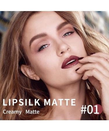 Boobeen Matte Lipstick Pencil - High Pigment, Waterproof Lip Crayon Stick for Women - Smooth Makeup Finish - Non-Fade Matte Lip Stain 01 - Buy Online on GoSupps.com