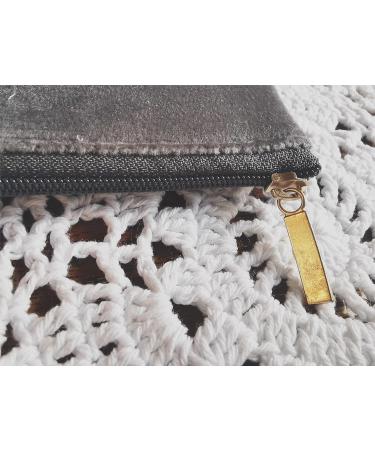 Morandi Color Suede Essential Oil Storage Ball Spray - Dark Gray | 5/15ml Cosmetic Organizer | 14.5x9.5cm - International Shipping Available - Buy Online on GoSupps.com