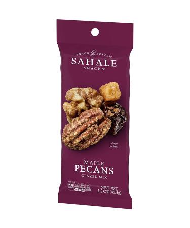 Sahale Snacks Maple Pecans Glazed Mix - 9 Packs (1.5 oz Each) | Premium Nut Snack - Buy Online on GoSupps.com