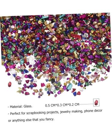 BIUDECO 1 Glass Chip DIY Charm Fillers Manicure DIY Accessories Nail Art Rhinestones Epoxy Charms Shiny Nail Stickers Nail Crushed Glass Nail DIY Fillers Nail Art Accessories 0.5X0.3cm Colorful - Buy Online on GoSupps.com