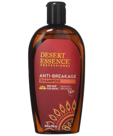 Desert Essence Anti-Breakage Shampoo - 10 Fl Ounce - Maxi Hair Plus Biotin - Promotes Breakage Reduction - Provitamin B5 - Saw Palmetto - Essential Enriched Vitamins - Salon Professional Formula