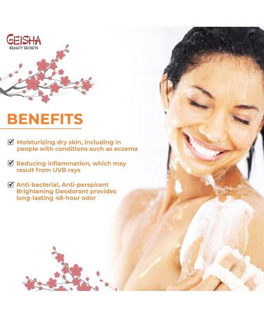 Geisha Kojic Acid Skin Brightening Body Wash - 33 Fl oz - Even Skin Tone, Reduce Dark Spots - Face & Body Shower Gel - Buy Online on GoSupps.com