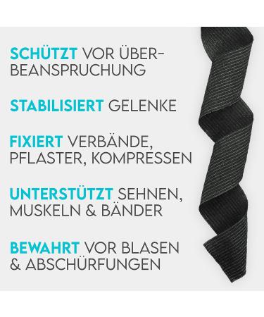 Hund ist K nig Self-Adhesive Elastic Bandage 12x4.7m | Versatile Adhesive Bandage for Humans & Animals | Binding & Fixing Bandage - 10cm x 4.7m - Black (12 Rolls) - Buy Online on GoSupps.com