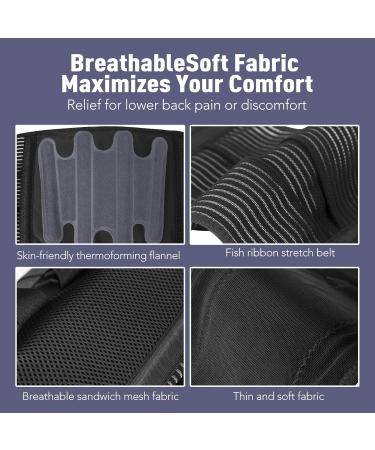 AGPTEK Back Support for Lumbar Pain Relief | International Shipping Available - Buy Online on GoSupps.com