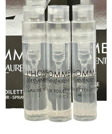 YVES SAINT LAURENT Sample Perfume MEN YSL Men L'Homme EDT Spray Trial Size Partially Filled Vials 1.2 ml / 0.04 fl oz (set of 3) Black - Buy Online on GoSupps.com