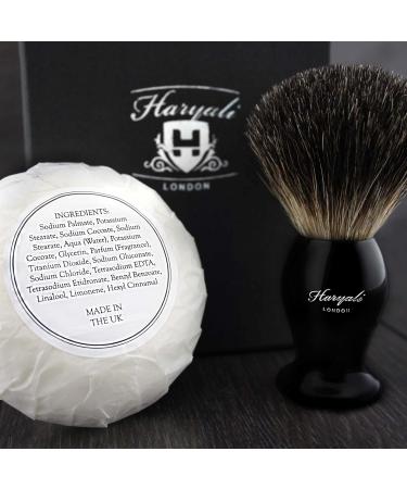 Premium Black Badger Hair Shaving Brush & Soap Set for Men | Ultimate Shaving Experience - Buy Online on GoSupps.com