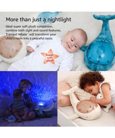 Cloud b Ocean Projector Nightlight with White Noise | Tranquil Whale Family - Blue Aqua - Buy Online on GoSupps.com
