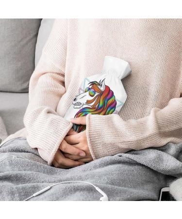 Buy Colorful Horse Hot Water Bottle with Plush Cover | Warm Up for Adults & Kids - 26.5x15.3cm | International Shipping - Buy Online on GoSupps.com
