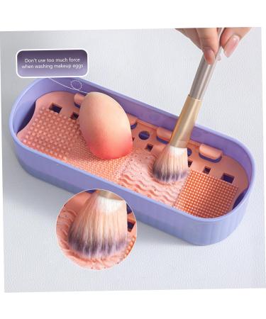 Makeup Brush Cleaner with Cleaning Mat 3-in-1 Cosmetic Brush Cleaner for Cleaning Organizer Makeup Brush Holder 8.7x3.5x2.2 inch Beauty Tools - Buy Online on GoSupps.com