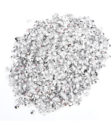 3Mm Manicure Decoration for Beauty Mobile Phone Pointed Plate Pointed Pen for Holder Filled With Plated Rhinestones Crafts Hobbies (white on silver) - Buy Online on GoSupps.com