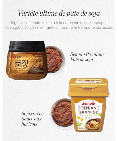 Doenjang Sempio (460g) - Korean Soybean Paste Umami Flavor Traditional Miso Sauce Authentic Vegan Unpreserved - Buy Online on GoSupps.com