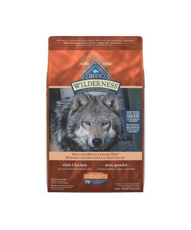 Blue Buffalo Wilderness More Meat & Wholesome Grains Natural Dry Dog Food Large Breed Chicken 24lb Large Breed More Meat Wholesome Grains