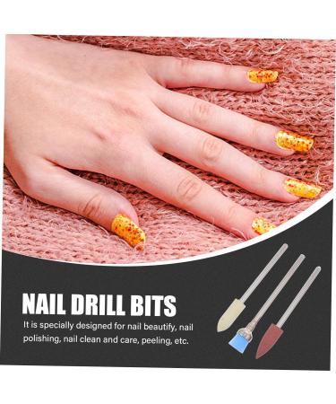 POPETPOP 1 Set Nail Polisher Handpiece File Electric Nail File for Nail Drill bit Accessory Russian Cleaning Tool Nail Drill Accessories Nail Pen Alloy Tungsten Steel Manicure - Buy Online on GoSupps.com