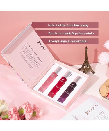Pilgrim Women The French Love Perfume Gift Set 3 x 17 ml Floral Oriental Amber Fougere - Buy Online on GoSupps.com
