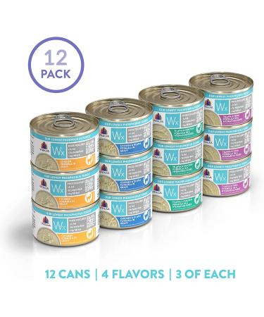 Weruva Wx Phos Focused Natural Pate & Gravy Variety Pack 3oz Can - 12 Pack - Buy Online on GoSupps.com