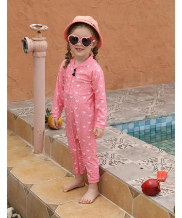 weVSwe Baby Toddler Boy Swimsuit | UPF 50+ Sun Protection Rash Guard Swimwear | Crotch Zipper | Pink Whale | 0-3 Years - Buy Online on GoSupps.com