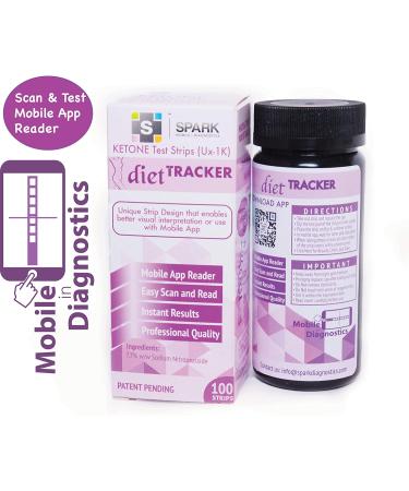 Spark Keto Test Strips with Mobile App Reader - Track Ketosis, Macros, Mood, Weight | Spark DietTracker App - Buy Online on GoSupps.com