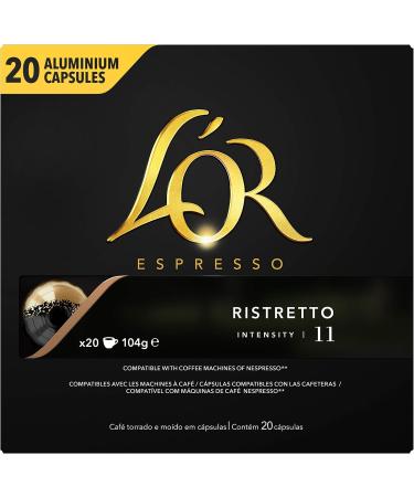  L'Or Espresso L'Or Coffee Espresso Ristretto - Intensity 11-100 Capsules (Pack of 5 x 20) - Buy Online on GoSupps.com