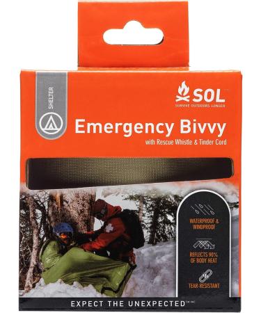 SOL 90% Reflective Emergency Bivvy - Green | Essential Outdoor Survival Gear - Buy Online on GoSupps.com