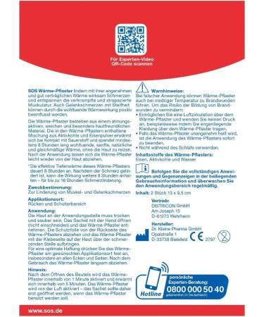 SOS Heat Paving for Muscle & Joint Pain | 8-Hour Deep Heat Pads for Back & Shoulders | Relieve Tension with 2x2 Plaster Heat Therapy - Buy Online on GoSupps.com
