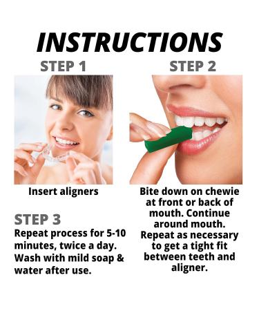 IXO Square Aligner Chewies for Invisalign Trays - Mint Scent 5 Pack Case - Buy Online on GoSupps.com