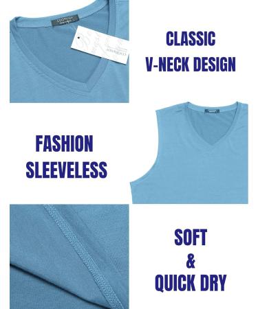 COOFANDY Men's 3 Pack Sleeveless Workout Tank Tops - V Neck Muscle Tee Set - Buy Online on GoSupps.com