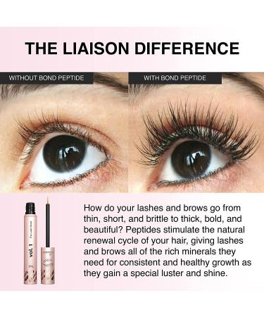 Liaison Lash Bond Eyelash Growth Serum - Natural Peptide Formula for Longer, Fuller & Thicker Lashes - Vegan & Cruelty Free - Buy Online on GoSupps.com