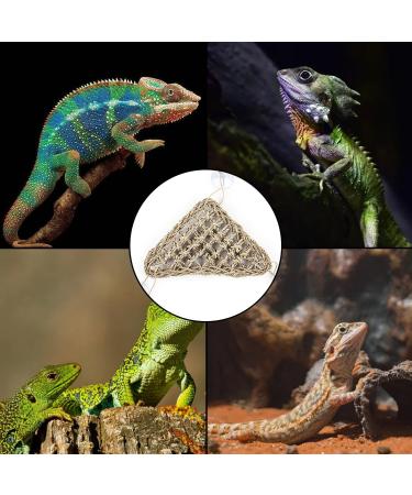 MEISH Reptile Hammock Bearded Dragon Hammock Reptile Lounger Seagrass Hammock with Sucker for Chameleon Lizards Gecko - Buy Online on GoSupps.com