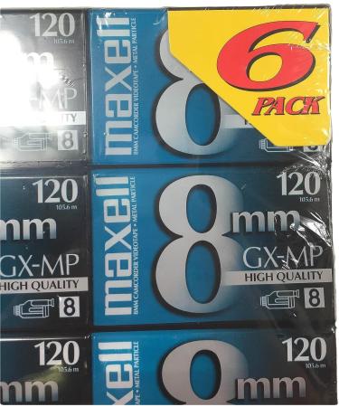 Maxell 8mm GX-MP 120 Videotapes (6-pack) - Buy Online on GoSupps.com