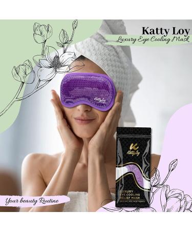 Katty Loy Gel Eye Mask - Luxury Cooling Eye Mask for Hot Cold Therapy - Relieves Puffy Eyes, Dark Circles, Headaches, Migraines & Sinus Pain - Reusable (1 Count) - Buy Online on GoSupps.com
