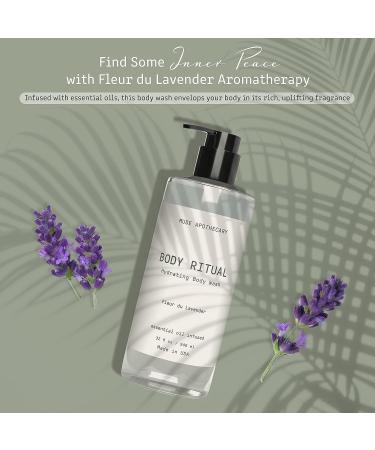 Muse Bath Apothecary Fleur du Lavender Body Wash - 32 oz | Natural Essential Oil Infused Aromatherapy Body Wash for Women & Men - Buy Online on GoSupps.com