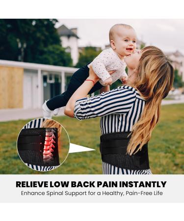 Back Brace for Men and Women Back Support Belt for Lower Back Pain Relief Scoliosis Sciatica Herniated Disc Heavy lifting Lightweight Breathable Lumbar Support with Dual Adjustable Straps (Large) Large (Waist 38.6-45.28'') - Buy Online on GoSupps.com