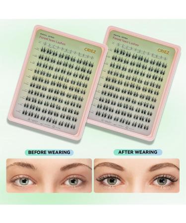 Shop Reusable C Curl Lash Clusters Kit - Natural Soft Upper & Lower Eyelash Extensions (11-14mm) | Easy to Remove Wispy Look - Buy Online on GoSupps.com