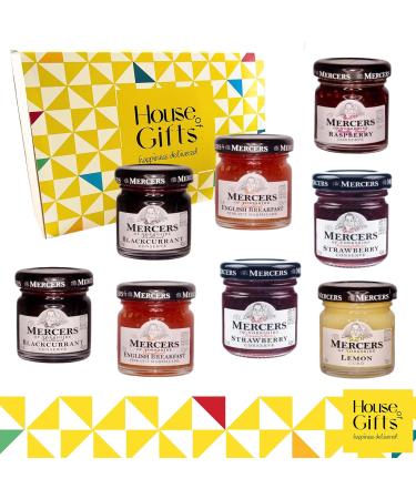 Jams & Marmalade Preserves Tasting Hamper Selection Gift Set With 8x 38g Jars | Gourmet Gifts for Mum Dad Elderly People Jam Lovers Classic Preserves - Buy Online on GoSupps.com