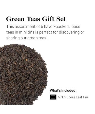 Kusmi Tea Gift Set - 5 Mini Metal Cans of Green Tea in Natural Flavors - Jasmine Ginger Lemon Label Imp rial Rose Mint - Packed in France - Buy Online on GoSupps.com