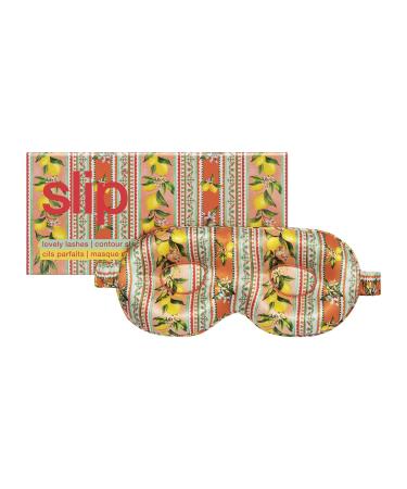 Slip Silk Lovely Lashes - Contour Sleep Mask  Portofino (One Size) - 100% Pure Mulberry 22 Momme Silk Eye Mask - Comfortable Sleeping Mask with Elastic Band + Pure Silk Filler and Internal Liner