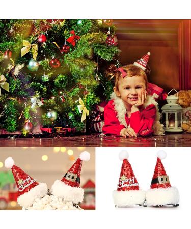 Behon 4-Piece Christmas Hair Clips for Kids | Novelty Hat Motif | Perfect for Holiday Parties - Buy Online on GoSupps.com