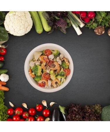 100pcs 28 OZ Paper Bowls Disposable Compostable Bowls Bulk Eco-friendly Bagasse Bowls Heavy-duty Bowls Perfect Eco-Friendly Sugarcane Bowls for Salad Dessert Milk Cereals Snacks Salads (100) - Buy Online on GoSupps.com