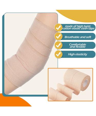 4 Rolls Self Adhesive Elastic Bandage Wrap for Sports Injuries - 5 Yard (3 Inch Width) - Ideal for Ankle, Knee, Wrist Sprains - Flexible & Stretchy Tape for Pets - Buy Online on GoSupps.com