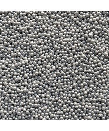 Silver Sprinkles - 100g of Silver Glimmer Cake Sprinkles Toppers Decorations 100s 1000s Mini Balls Nonpareils Christmas - Buy Online on GoSupps.com