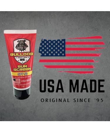 Bulldog Original Daily SPF 50 Sunscreen - Veteran Owned, USA Made - Marine Approved Mineral Sunscreen for Men, Women, Kids - 3 Pack - Buy Online on GoSupps.com