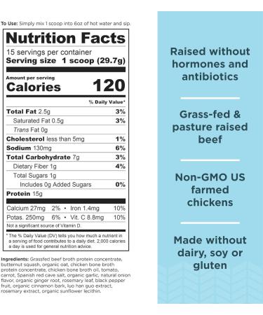 Ancient Nutrition Bone Broth Protein Powder Tomato Basil 15 Servings + Bone Broth Protein Powder Butternut Squash 15 Servings - Buy Online on GoSupps.com