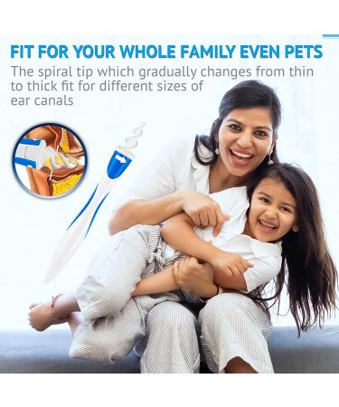 HOOJIN Ear Wax Removal Tool - Spiral Earwax Removal Kit with 20 Soft Tips for Adults, Kids & Pets - Buy Online on GoSupps.com