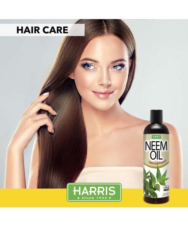 Harris Neem Oil 100% Cold Pressed Concentrate for Plant Spray - High Azadirachtin Content - OMRI Listed for Organic Use - 12oz - Buy Online on GoSupps.com