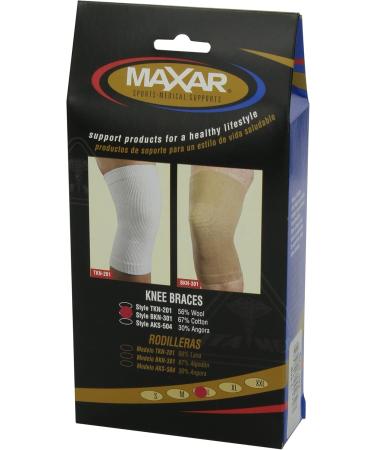 Maxar Beige Large Cotton/Elastic Knee Brace | Best Support for Pain Relief | International Shipping Available - Buy Online on GoSupps.com