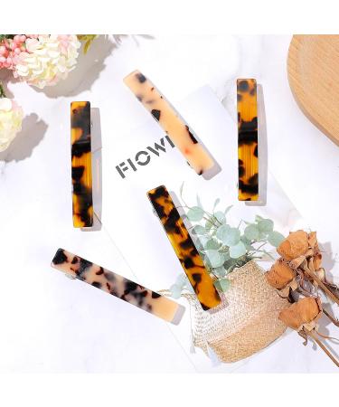 8 Pieces French Hair Clips - Leopard Pattern Duck Beak Clips for Women & Girls - Perfect for Fine Hair - Buy Online on GoSupps.com