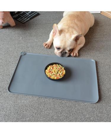 Slip-Proof Silicone Pet Feeding Mat | Waterproof Cat & Dog Food Mat 48x30 cm - Buy Online on GoSupps.com